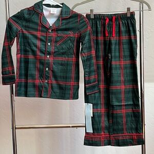 New Girl o Boy Size 6 Hearth & Hand Red & Green Plaid Holiday Pajama 2PC Set